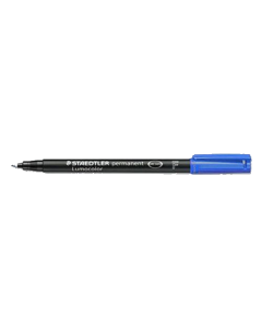 Marker Felt / Fibre Tip Staedler 0.6mm Lumocolor 318-3 Blue Permanent Temp (OMAT 262B_BLUE)